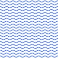 Water or Wave pattern. Seamless water texture. Wavy lines background. Vector illustration Royalty Free Stock Photo